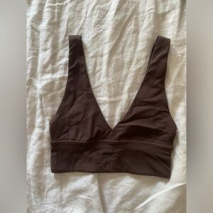 Lululemon Align V-Neck Bra - espresso, size 2